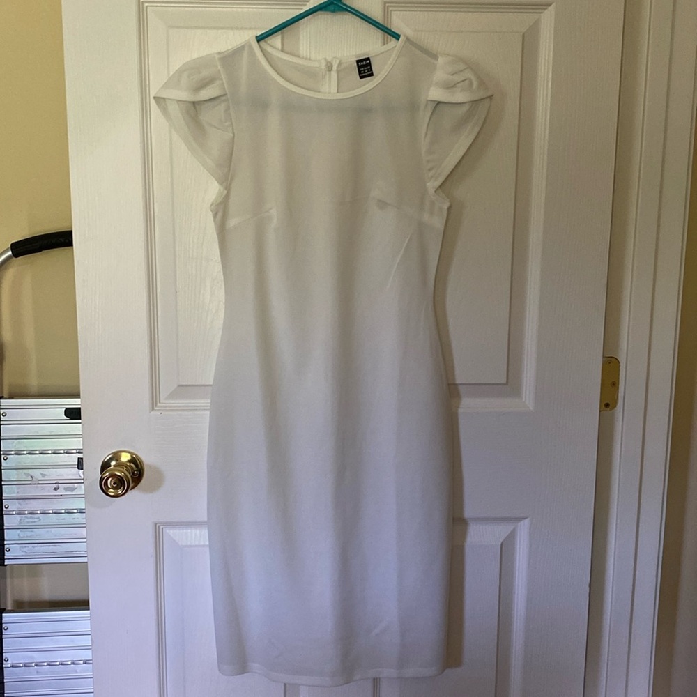 SHEIN white dress NEVER WORN